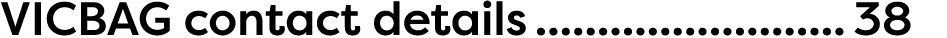 VICBAG contact details 38